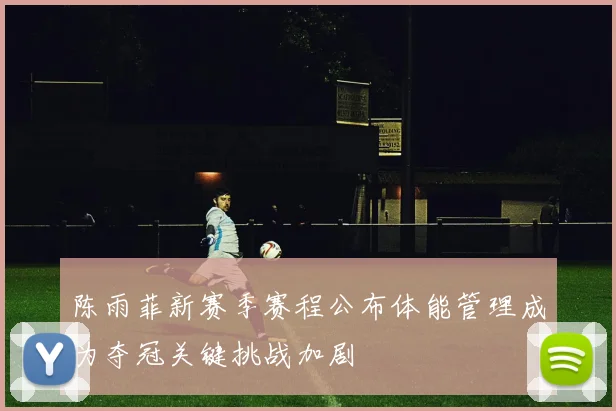 陈雨菲新赛季赛程公布体能管理成为夺冠关键挑战加剧